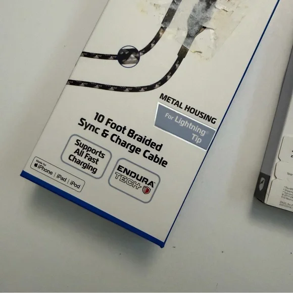 Zagg iPhone Xs/X Glass Privacy Screen Protector & 10ft Braided Charge Cable Lot - Picture 6 of 13